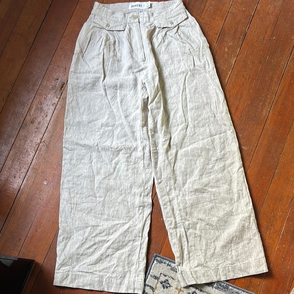 SOVERE Instance Linen Pants - Picture 2 of 4